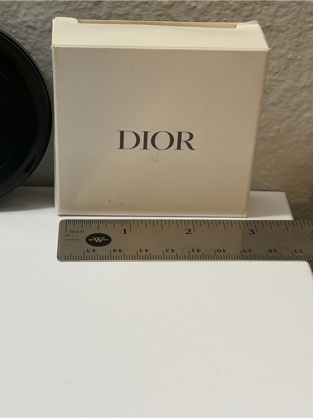 Dior Black Quilted Leather Round Compact Mirror with CD Charm - Picture 8 of 10
